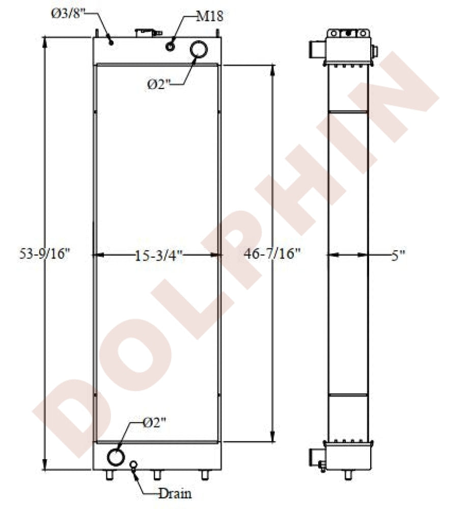 Kobelco Radiator - Excavator Sk330 Sk350 Sk380 Radiator