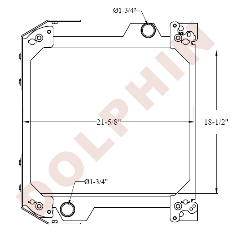 Jcb Radiator - 18-1/2 X 21-5/8 5 Radiator
