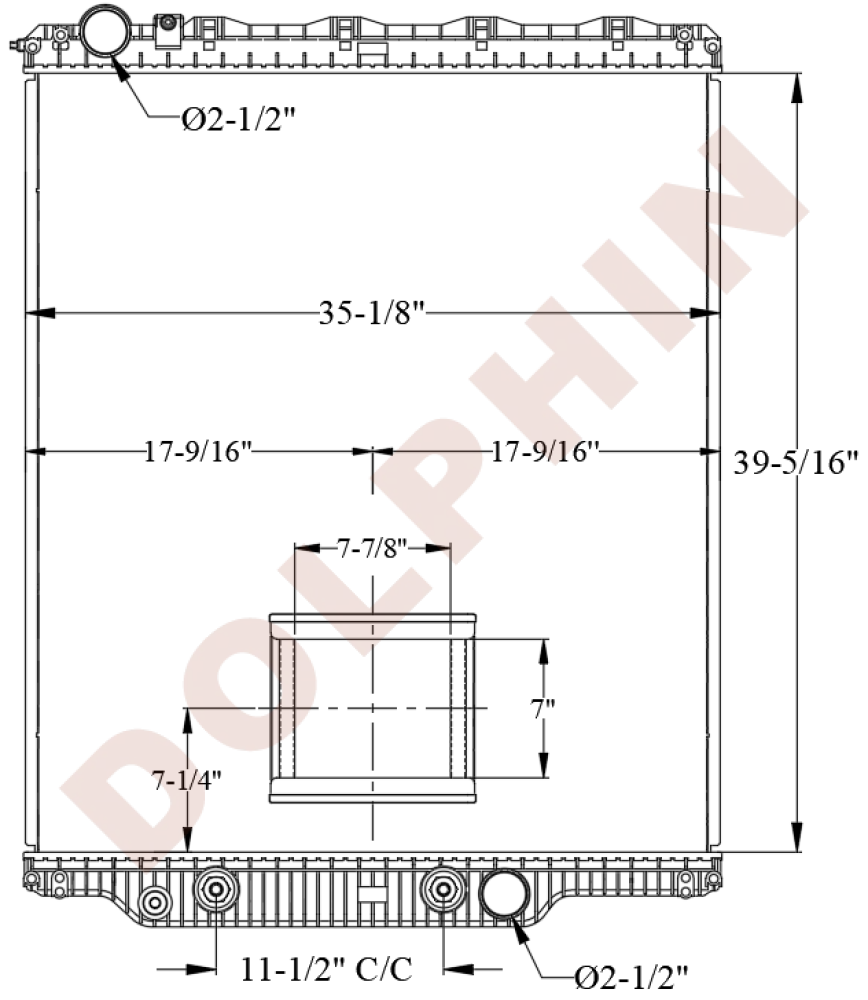 MACK Radiator (2008-2014) 39 5/16
