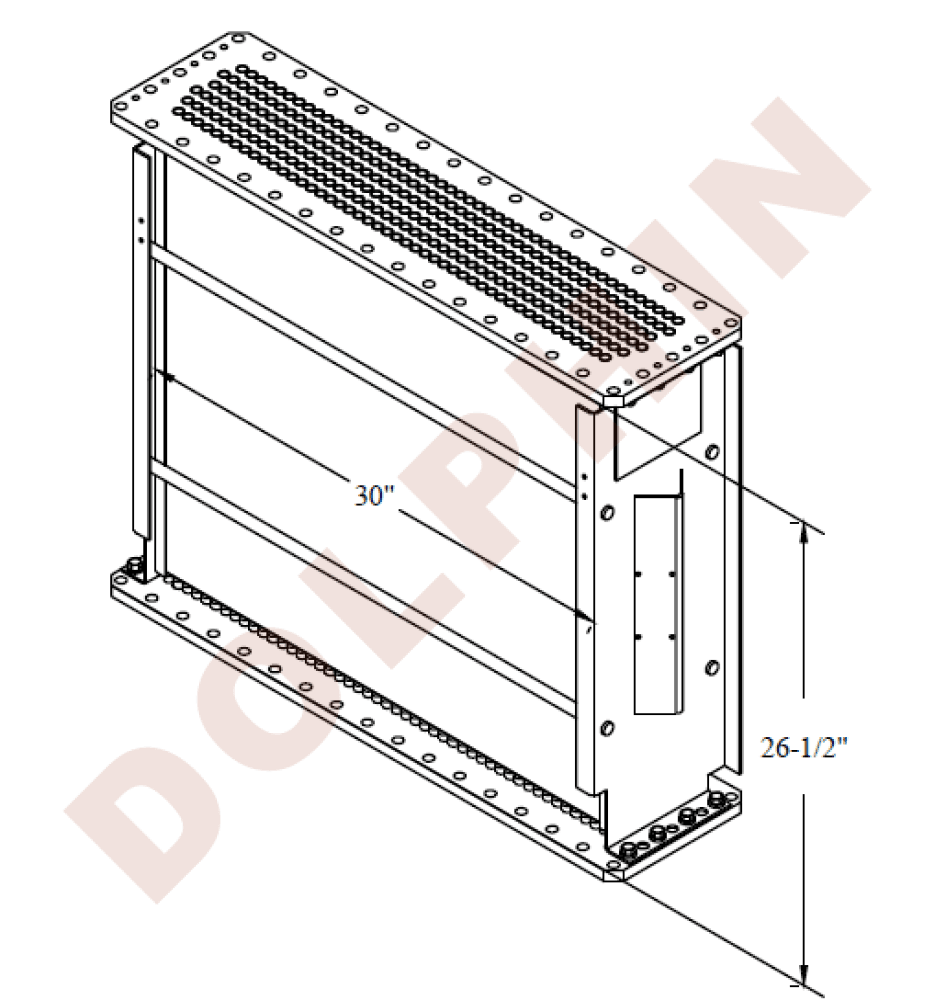 Loco Core 6 Row Mechanical Bond Radiator Core