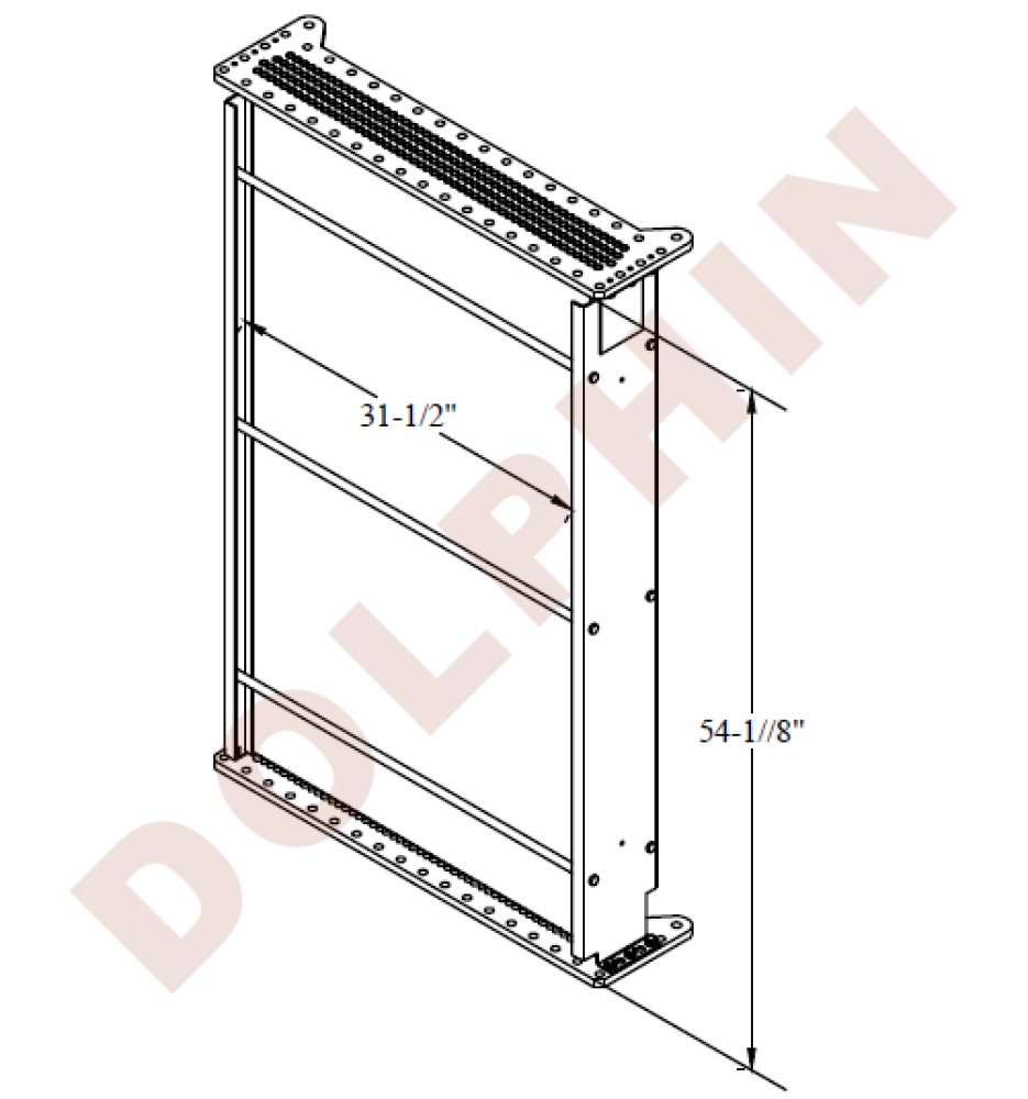 Loco Core 4 Row Mechanical Bond Radiator Core
