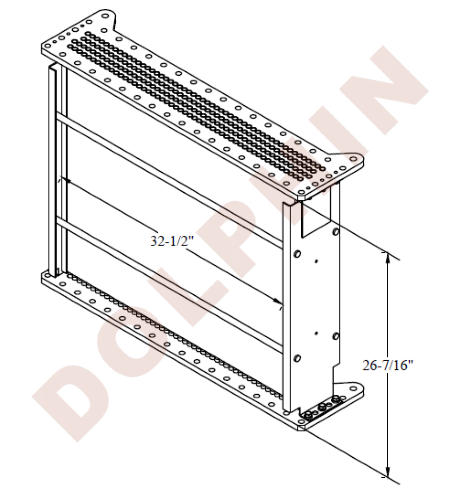 Loco Core 4 Row Mechanical Bond Radiator Core