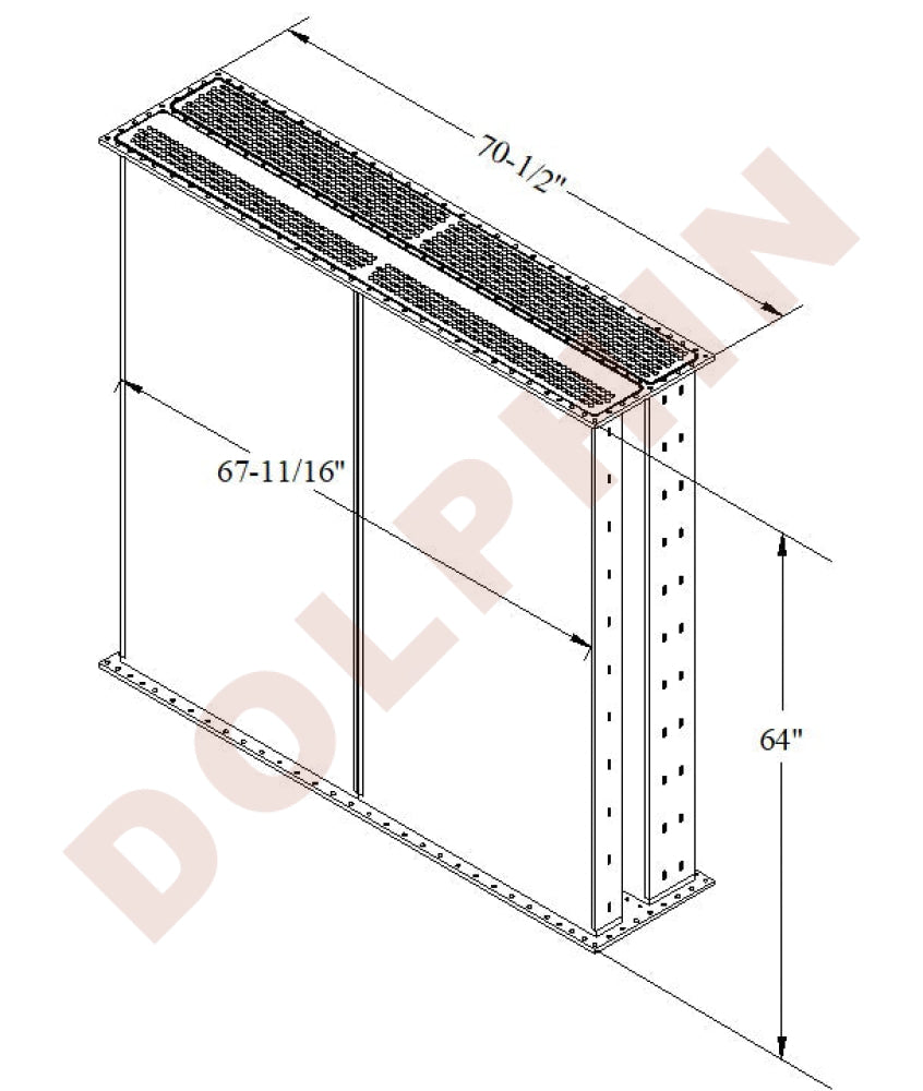 Core - LOCOMOTIVE - 64 x 67 11/16’’ x 3 5/8’’ Core