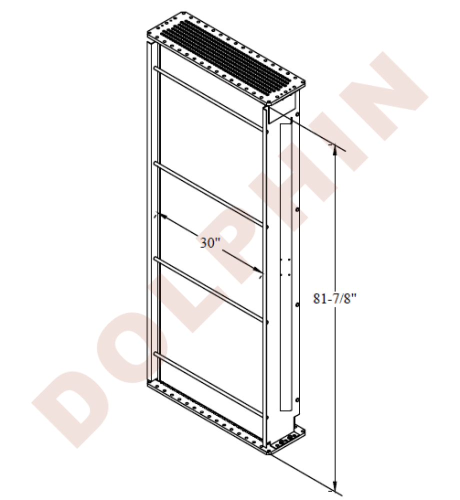 Loco Core 8 Row Mechanical Bond Radiator Core