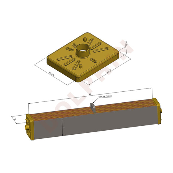CATERPILLAR RADIATOR 40-7/8