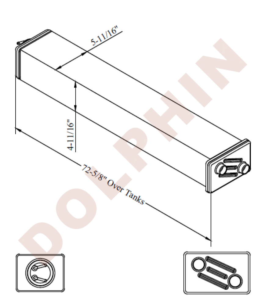 CATERPILLAR RADIATOR - D334, D336, 	71-1/16