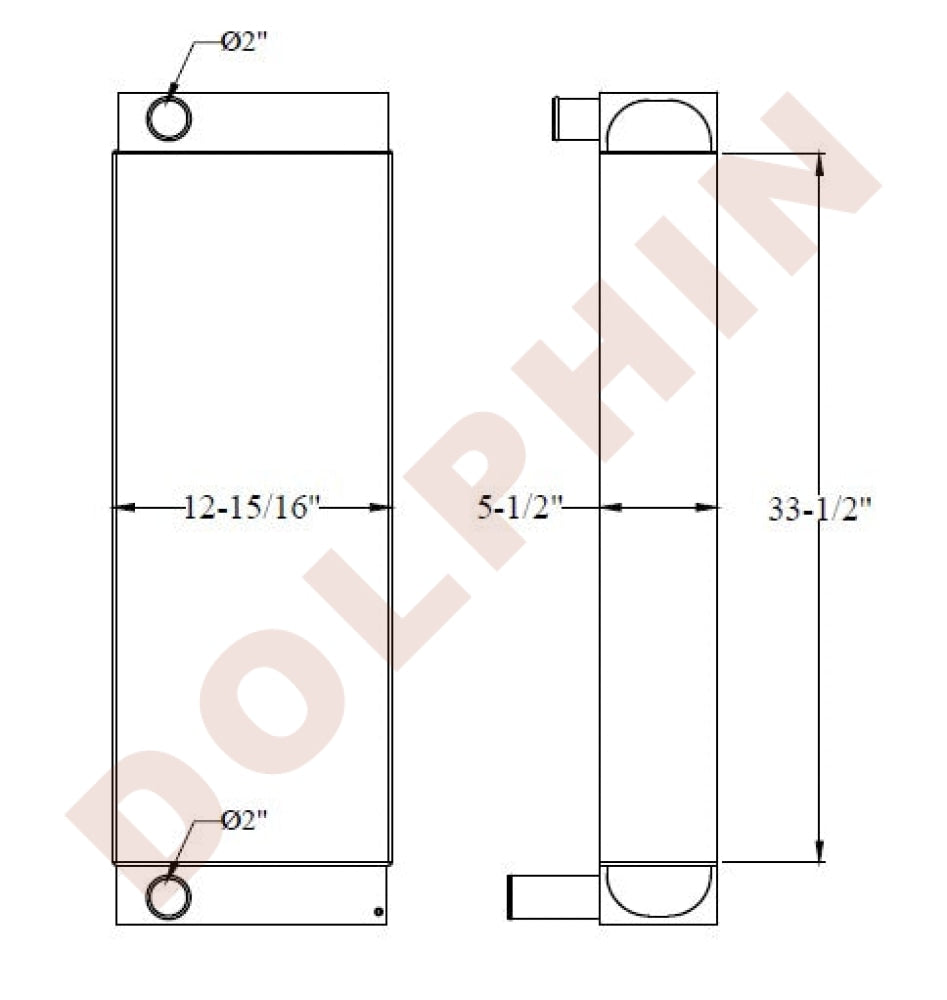 JCB RADIATOR - 33-1/2