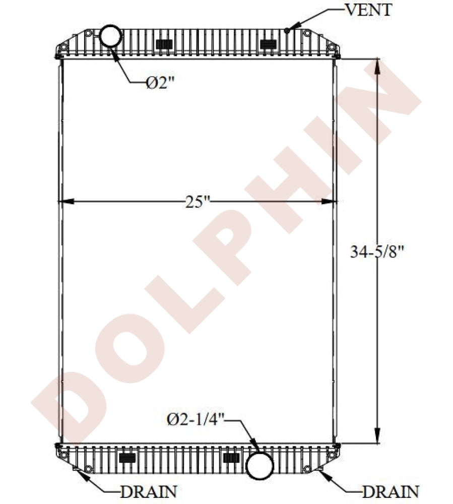 FREIGHTLINER RADIATOR - Classic120 (1993-2004) 34-5/8