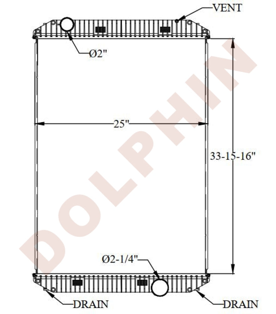 FREIGHTLINER RADIATOR - Classic120 (1993-2004) 33-15/16