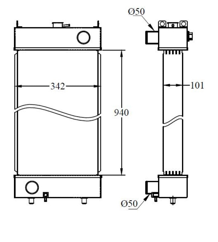 KOMATSU RADIATOR