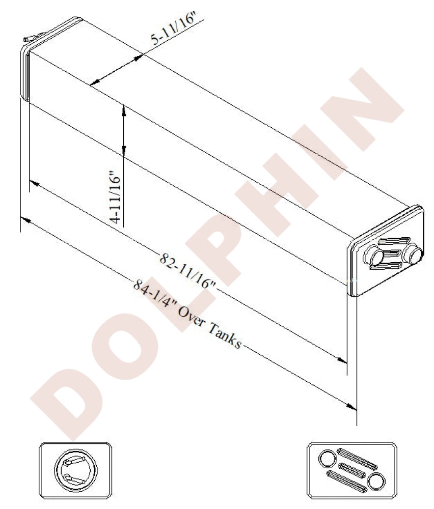 CATERPILLAR Radiator - Overall Tank- 84-1/4