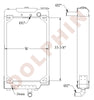 CATERPILLAR Radiator -  C9C12 IND Engine C9C12 Engine - 33 3/8