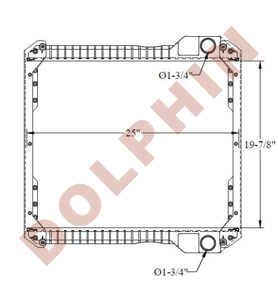 JCB RADIATOR - 19-7/8 x 25 x 4’’ Radiator