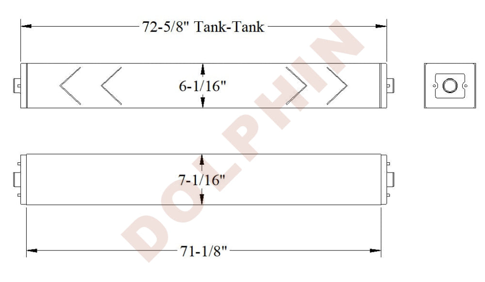 CATERPILLAR Radiator - CAT 777G - 71 1/8’’ x 7 1/16’’ x 6 1/16’’ Radiator