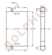 Komatsu Radiator 33-7/8 X 21-3/8 4 Radiator