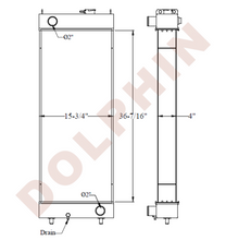 Caterpillar Radiator - 36-7/16 X 15-3/4 4 Radiator