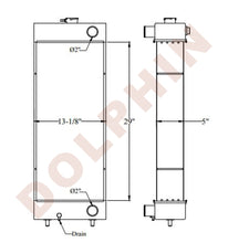 Komatsu Radiator - (Wheel Loader Wa200-6 Wa250-6 Wa200Pz-6 Wa250Pz-6) 29 X 13-1/8 5 Radiator