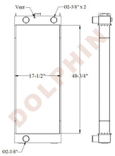 KOMATSU Radiator 40 3/4’’ x 17 1/2’’ x 4’’ - Radiator