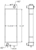 KOBELCO Radiator - EXCAVATOR SK130 - 31 1/8
