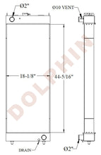 KOMATSU Radiator - PC 240LC11 - 44 5/16’’ x 18 1/8’’ x 4’’ - Radiator