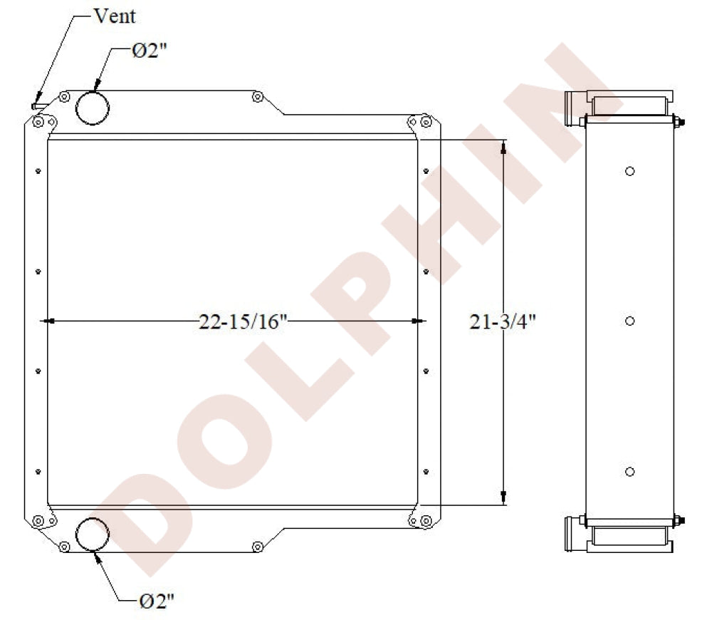 THWAITES Radiator - 21 3/4