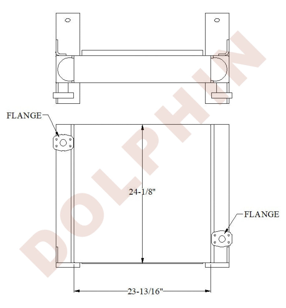 Oil Cooler - 23 13/16’’ x 24 1/8’’ x 4 3/4’’ Oil Cooler
