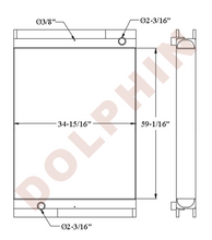 EPIROC Oil Cooler - PV-271 PV-275 - 59-1/16’’ x 34-15/16’’ x 5-1/2’’ - Oil Cooler