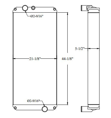 CATERPILLAR RADIATOR - 	44 1/8