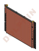 CATERPILLAR Condenser - FUEL COOLER - Over all size: 43-3/4 x 33-7/16 x 3