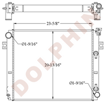 TOYOTA Radiator - 8FD 8FG40N (2007-) 23-5/8’’ x 20-13/16’’ x 2-1/8’’ - Radiator