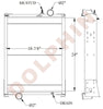 JOHN DEERE Radiator - 24  x 18 7/8