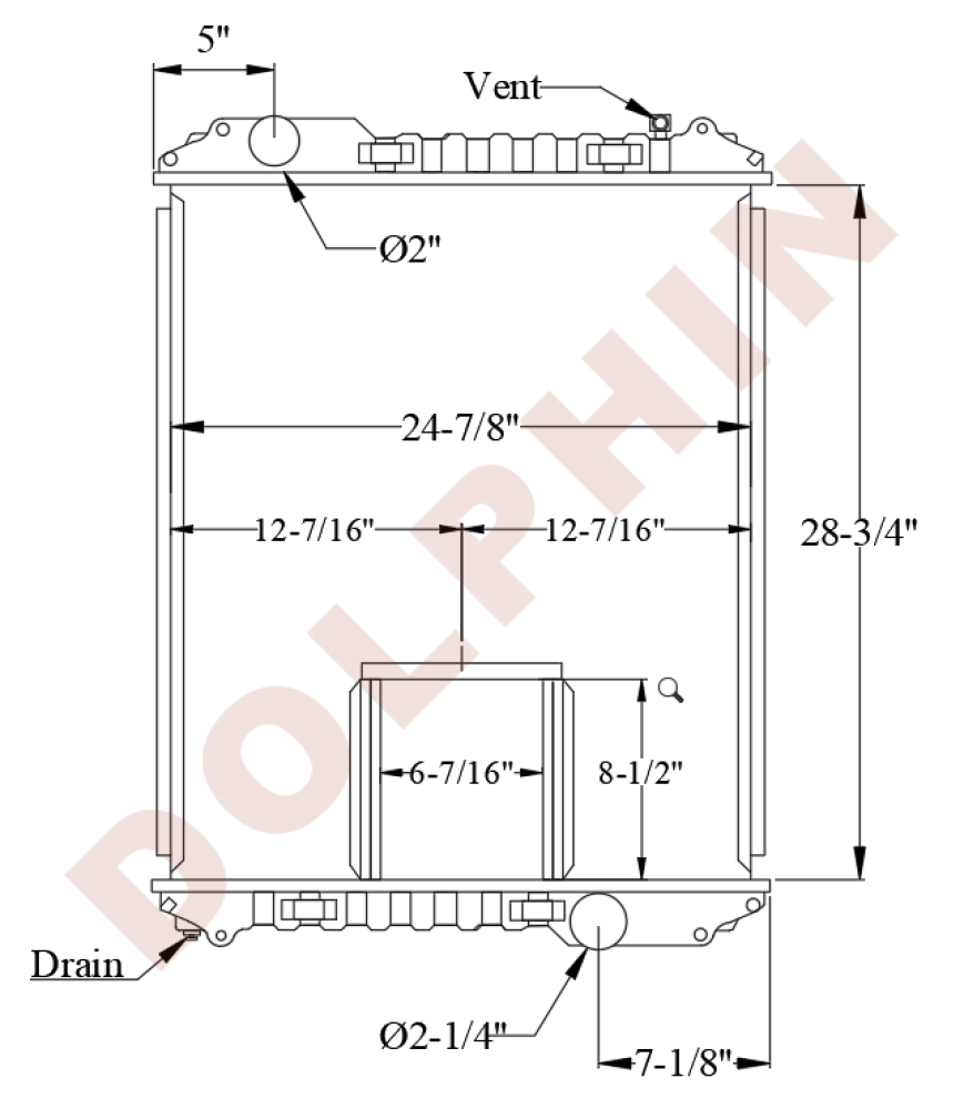 FREIGHTLINER Radiator (1996-1999) 28 3/4