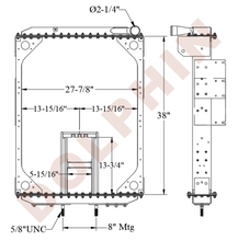 VOLVO Radiator (1999-2008) 38’’ x 27 7/8’’ x 2 3/8’’ Radiator