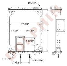 VOLVO Radiator (1992-2008) 38" x 27 7/8" x 2 3/8"