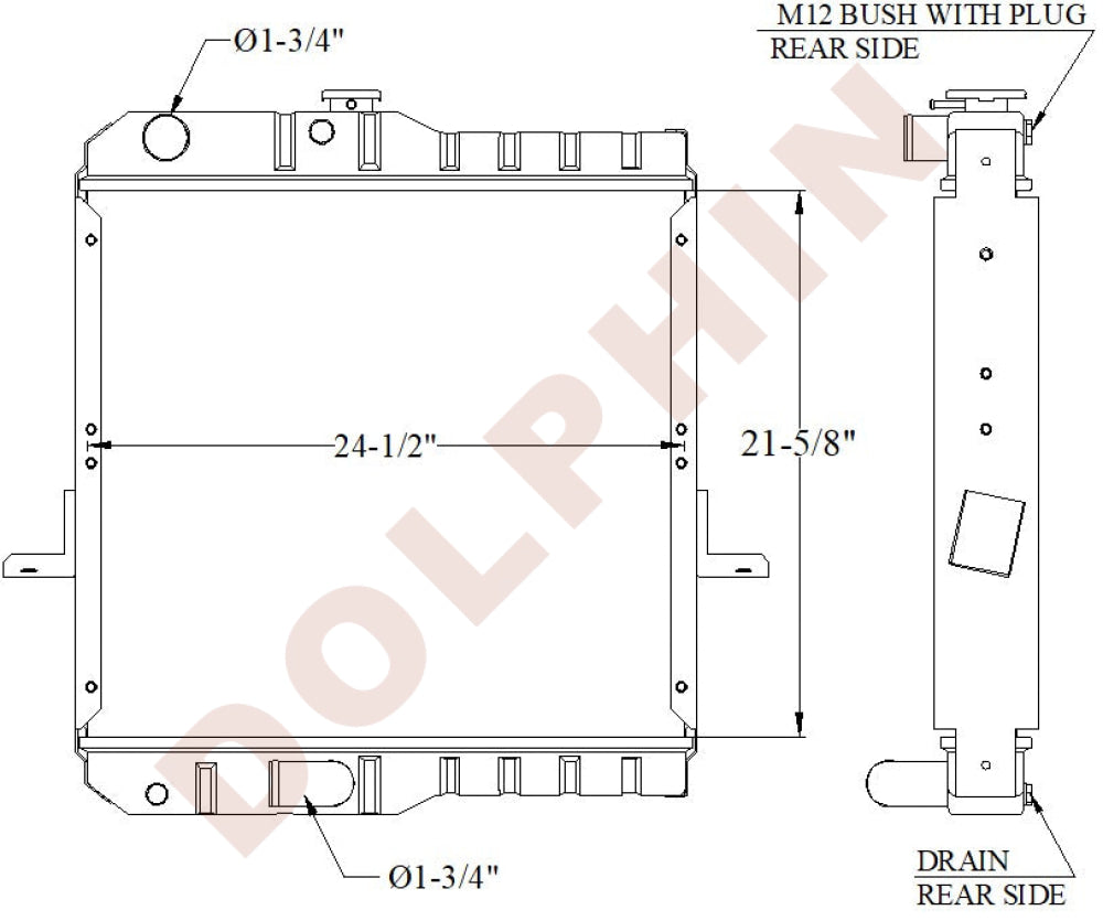NISSAN Radiator 21 5/8