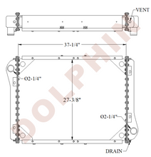 AM GENERAL Radiator - M900 M939 M923 M925M929 (1982-1991) 37-1/4’’ x 27-3/8’’ x 3’’ - Radiator
