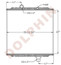 Peterbilt Radiator - 389 W900 (2008-2015) 43’ X 39-11/16’ 1-7/8’ Radiator