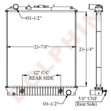 ISUZU Radiator - NPR NQR NRR GMC W Series (2004-2013) 23 1/4" x 21 7/8" x 1 9/16"