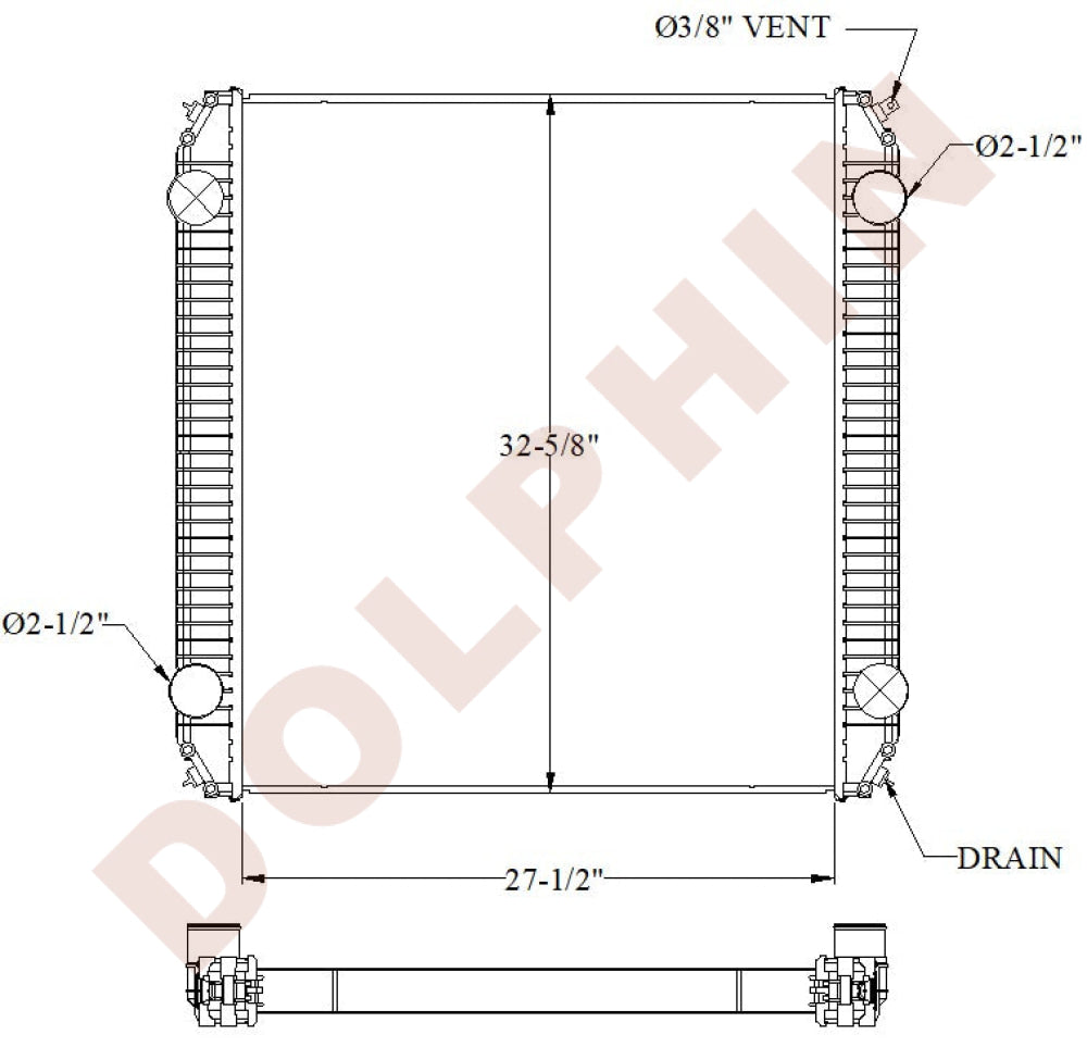 FREIGHTLINER Radiator (2010) 27 1/2