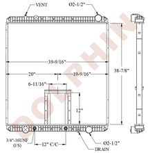 FREIGHTLINER Radiator (2008-) 38 7/8’’ x 39 9/16’’ x 2 1/8’’ Radiator