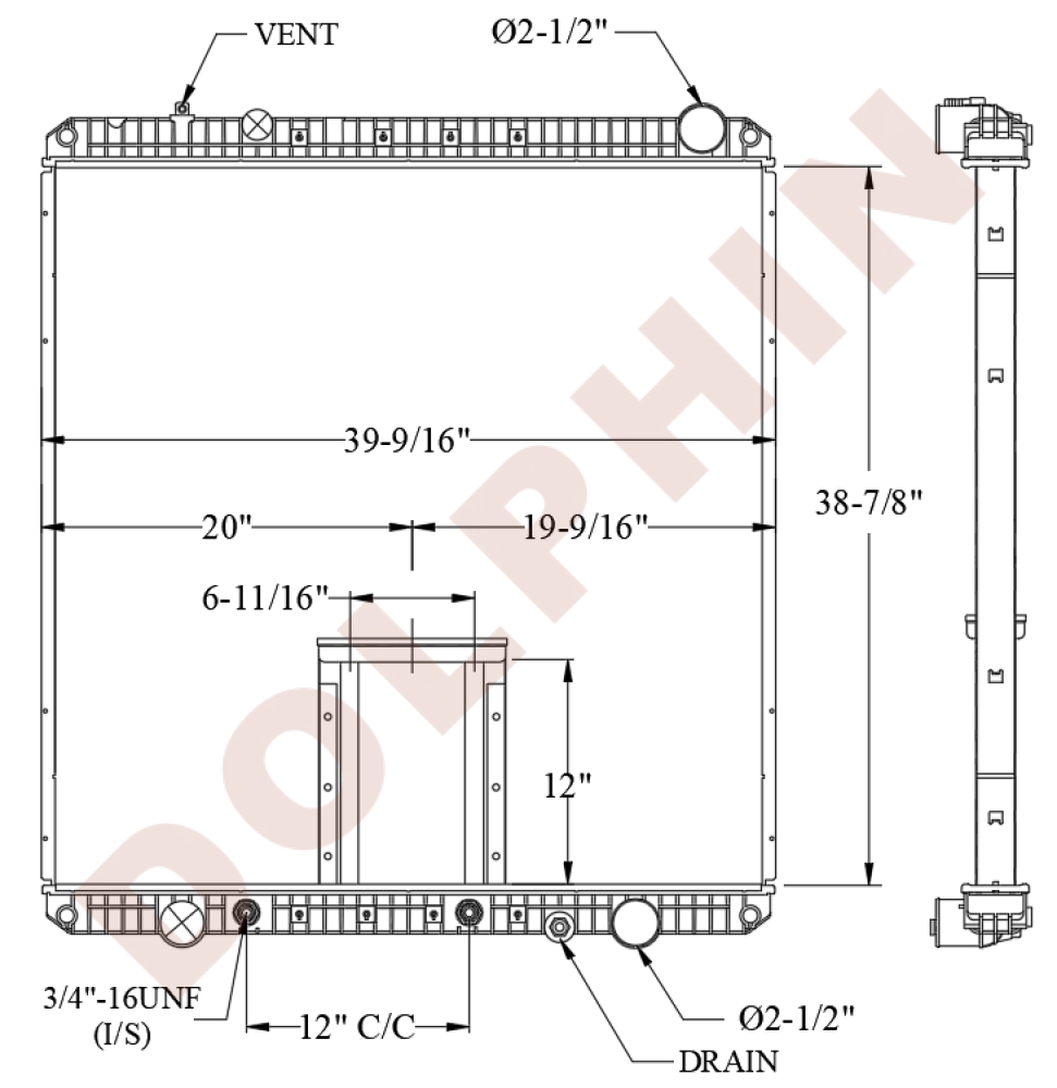 FREIGHTLINER Radiator (2008-) 38 7/8