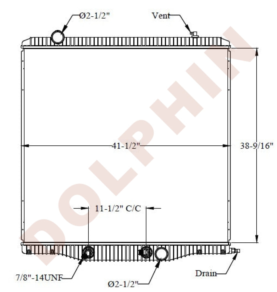 International Radiator Pin INTERNATIONAL RADIATOR - Int'l / Navistar Paystar 5900 & Prostar with ...