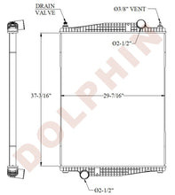 VOLVO Radiator - B11R37 - 3/16’’ x 29 7/16’’ x 1 7/8’’ - Radiator