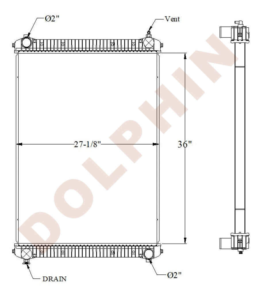 FREIGHTLINER Radiator (2003-2007) 36