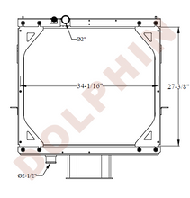 Mack Radiator - Cv613 Cv713 Rd Rd600 Rd688S Rl Rs Models (1995-2005) 27-3/8 X 34-1/16 2-1/8’