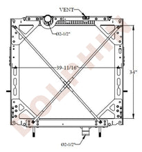 Peterbilt Radiator - 579 587 (2008-2017) 34 X 39-11/16 1-7/8 Radiator