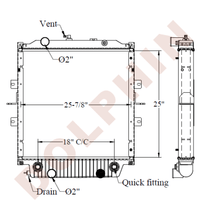 Freightliner Radiator - Cv Vision (2010-2017) 25 X 25-7/8 2-1/8 Radiator