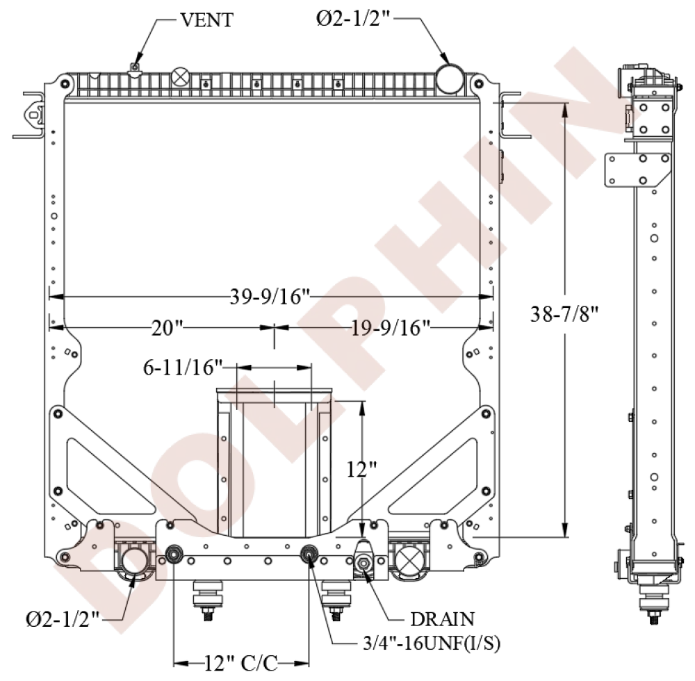 FREIGHTLINER Radiator (2008-) 38 7/8