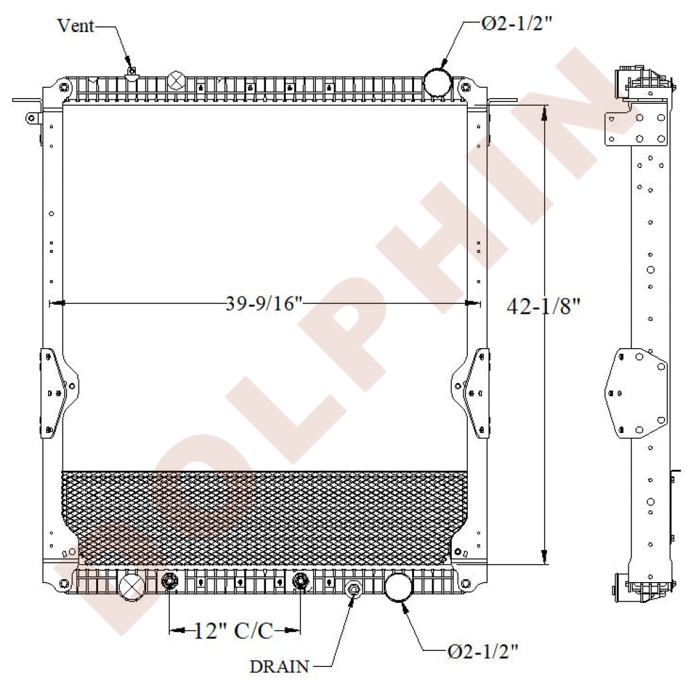 FREIGHTLINER Radiator (2007-2008) 42 1/8