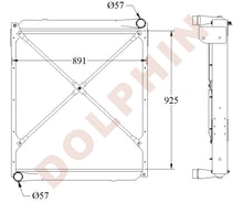 AUTOCAR Radiator - Autocar WX 2010 Newer 2010 Newer ACX Models (2010 & Newer) 36 7/16’’ x 35 1/16’’ x 2 1/8’’ Radiator